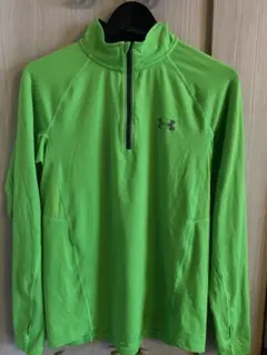 Under Armour ハーフジップ トップス MD 蛍光グリーンのサムネイル