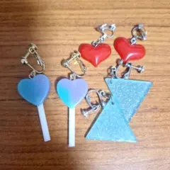 【まとめ売り】イヤリング3点セット