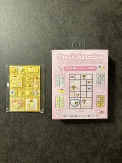 サンリオ　トレーディングミニタイルシール　ポムポムプリン