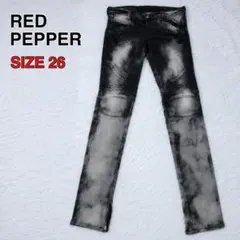 希少 RED PEPPER y2k バイカー デニムパンツ ケミカルブリーチのサムネイル