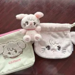 mikko ガチャガチャ キャミー ポーチ 巾着 3点セット まとめ売り