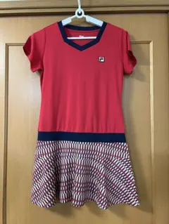 FILA テニスウェア 赤/ネイビー　Mサイズ