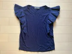 Sunny Label フリル袖 ネイビー Tシャツのサムネイル