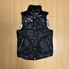 BEAMS BOY ビームスボーイ リバーシブルダウンベストブラック グリーン