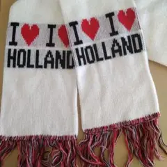 I ♡ HOLLAND　マフラー　白　オランダ　お土産