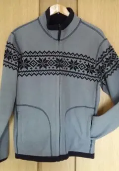 ユニクロ UNIQLO リバーシブル フリース ジャケット グレー 黒 S