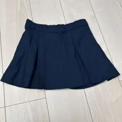 H&M ネイビー プリーツスカート