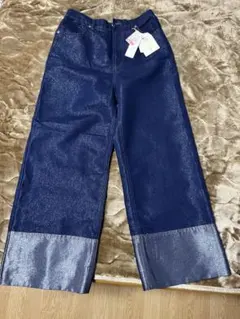 辻希美　アンジュシャルム　デニムパンツ　しまむら　ラメ　新品　★L★