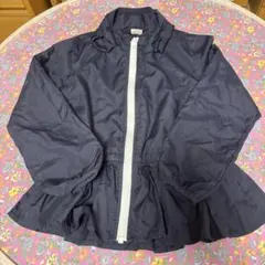 petit main プティマイン　ウィンドブレーカー　ペプラム　ネイビー120