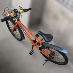 引取限定　アサヒ自転車　24インチ 子供用自転車 オレンジのサムネイル