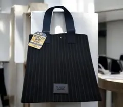 カルディ限定WINTERエコバッグBLACK 紺色　かばん