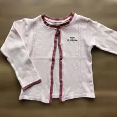 【べべ/BeBe】　ピンク カーディガン　日本製　★110（綿100％）