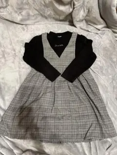 anyFAM チェック柄ワンピース 130