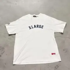 【美品】XLARGE アーチロゴ Tシャツ ホワイト XL 星条旗