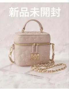 ダーリッチ Darich キルティングパールスクエアミニバッグ ピンク