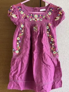 next 刺繍入りワンピース パープルのサムネイル