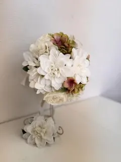 ウェディングブーケ ホワイト 造花