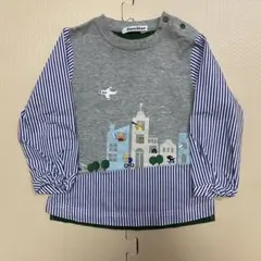 familiar ファミリア　長袖Tシャツ　飛行機　90