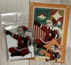 ヒロアカ クリスマス アクリルスタンド/ポストカード/特典シール 爆豪勝己