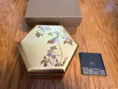 箔一 六角形 小物入れ 桜と鳥　新品未使用