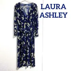 ローラアッシュレイ ジャージ ストレッチ ワンピース　9号　ドライクリーニング済