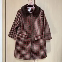 BAMING by BEANS チェック柄コート 110
