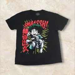 お*マ様 僕のヒーローアカデミア デク Tシャツ US アニメ ヒロアカ ブラッ