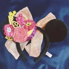 東京ディズニーランド公式ミニーのスタイルスタジオカチューシャ仮装リボン