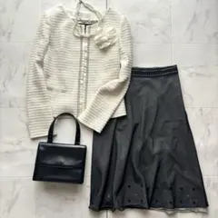 UNTITLED アンタイトル ノーカラージャケットセットアップ 卒業式 入学式