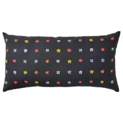IKEA SOMMARBINKA クッション 黒 花柄 30×58cmのサムネイル