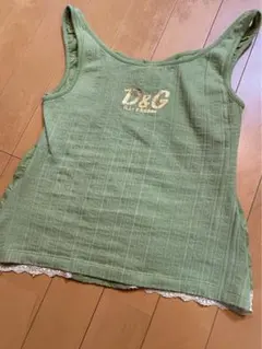 D&G ドルチェ＆ガッバーナ ノースリーブ トップス　イタリア製 グリーンのサムネイル