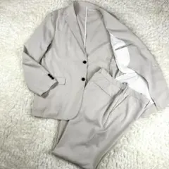 GU シアサッカー セットアップ ベージュ　ストライプ XL