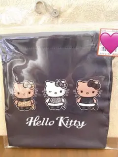 日焼けキティ ポーチ ブラック