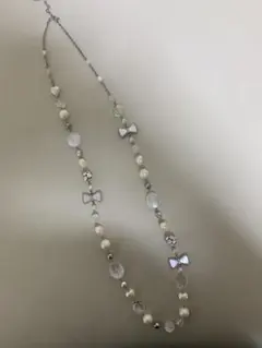 TO BE CHIC リボンモチーフ パール ネックレス