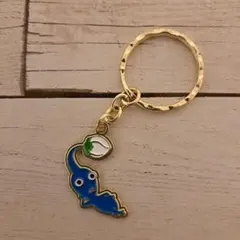 青ピクミン　メタルキーホルダー