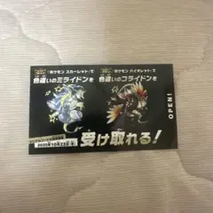 ミライドン　コライドン　シリアルコード
