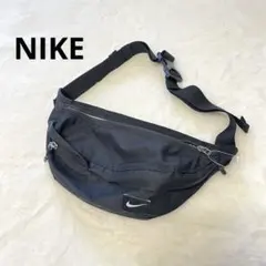 ナイキ NIKEウエストポーチ 2way 黒 ボディバッグ ロゴ 軽量 男女兼用