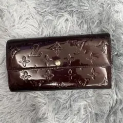 美品】ルイ・ヴィトン モノグラムヴェルニ ポルトフォイユ サラ 長財布