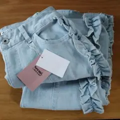 新品Seemi.by NICE CLAUP デニム フリル ナイスクラップ М