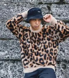 HUF レオパード柄ニット