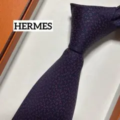 エルメス ネクタイ 赤 ドット シルクジャガード - メルカリ