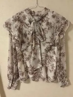 INGNI 2Wayリボン花柄フリルブラウス