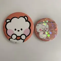 BT21 缶バッジ2個セット　RJ