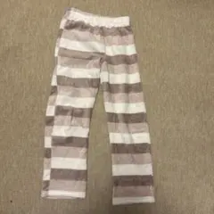 ストライプ フリース ルームウェア