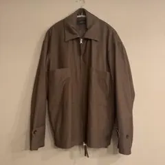 SLICK T/R ストレッチスイングトップジャケット ブラウン ダブルジップ