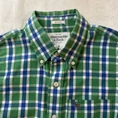 『美品』Abercrombie & Fitch チェック柄長袖シャツ S