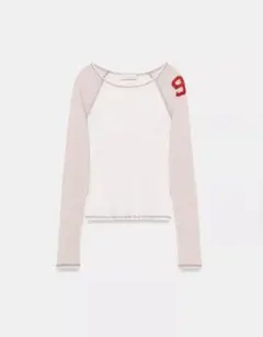 ZARA セミシースルーコントラストTシャツ