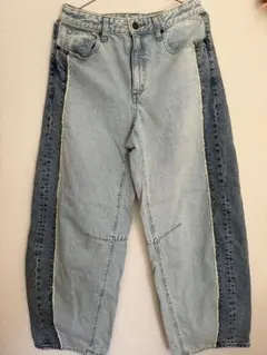 【きょりん様専用】GU パッチワークデニムパンツ L