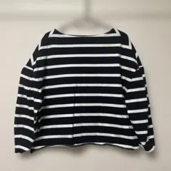 IÉNA ストライプ 長袖Tシャツ ブラック/ホワイト