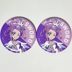 ドキドキプリキュア キュアソード 剣崎真琴 缶バッジ プリティピックアップ 2点